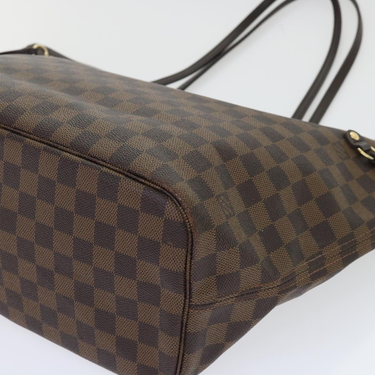 Louis Vuitton Neverfull MM, Brown, Canvas, tote