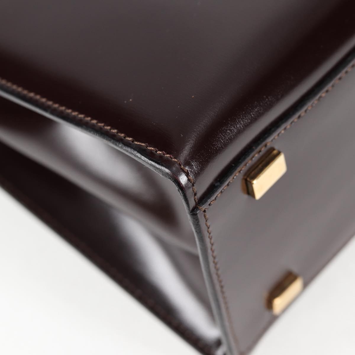 Céline Logo du cercle, Brown, Leather, handbag
