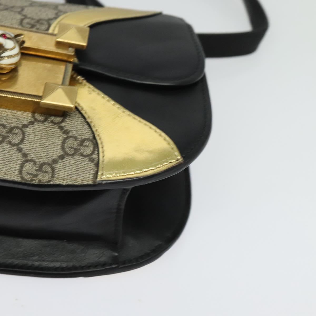 Gucci Osiride, Black, "CANVAS, LEATHER", shoulder