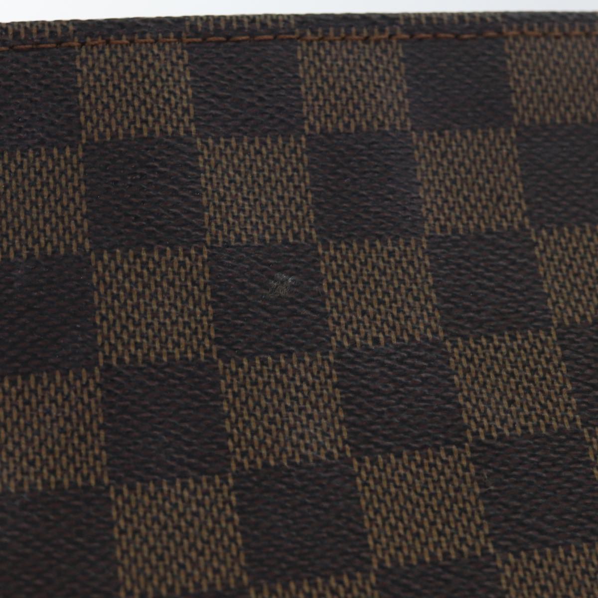 Louis Vuitton Poche Toilette, Brown, Canvas, clutch