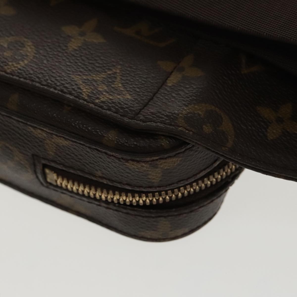 Louis Vuitton Geronimos, Brown, Canvas, shoulder