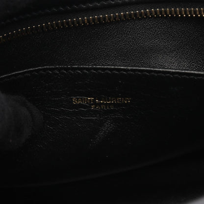 Saint Laurent Baby Cabas, Black, Leather, handbag