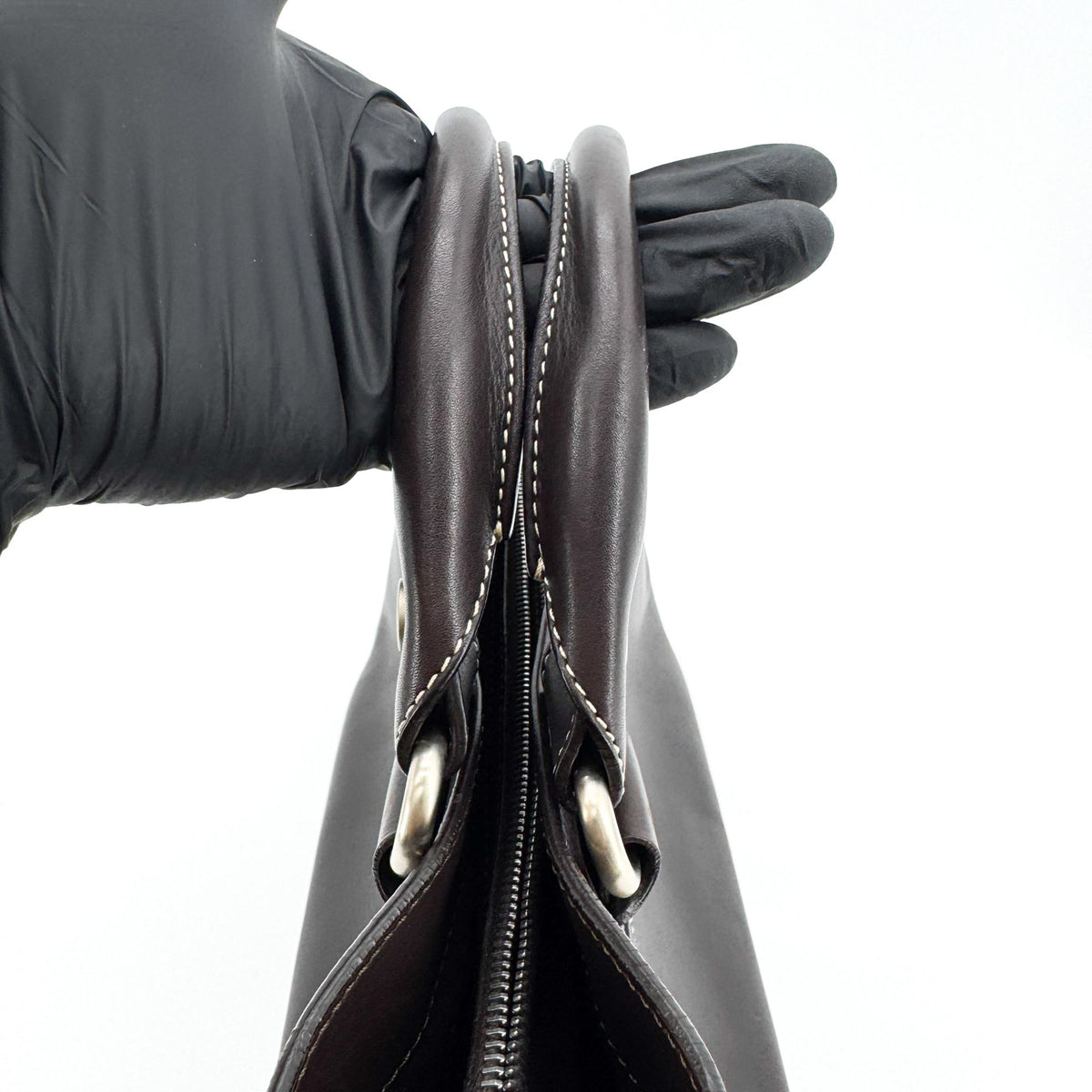 Celine Boogie Calfskin, Black, Leather, Handbag