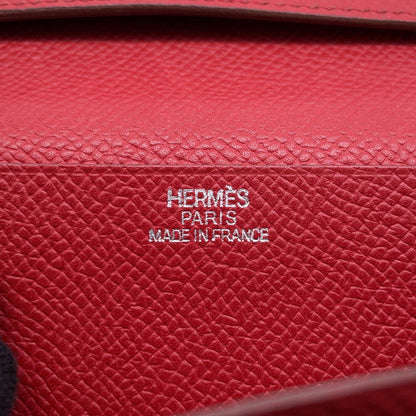 Hermès Béarn, Red, Leather, wallet
