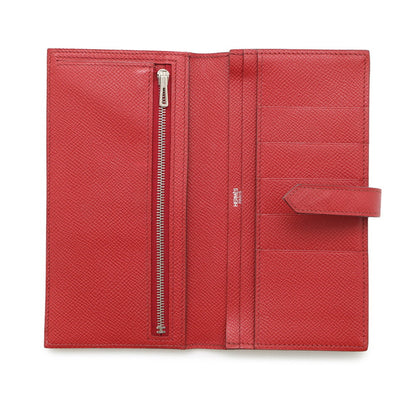 Hermès Béarn, Red, Leather, wallet