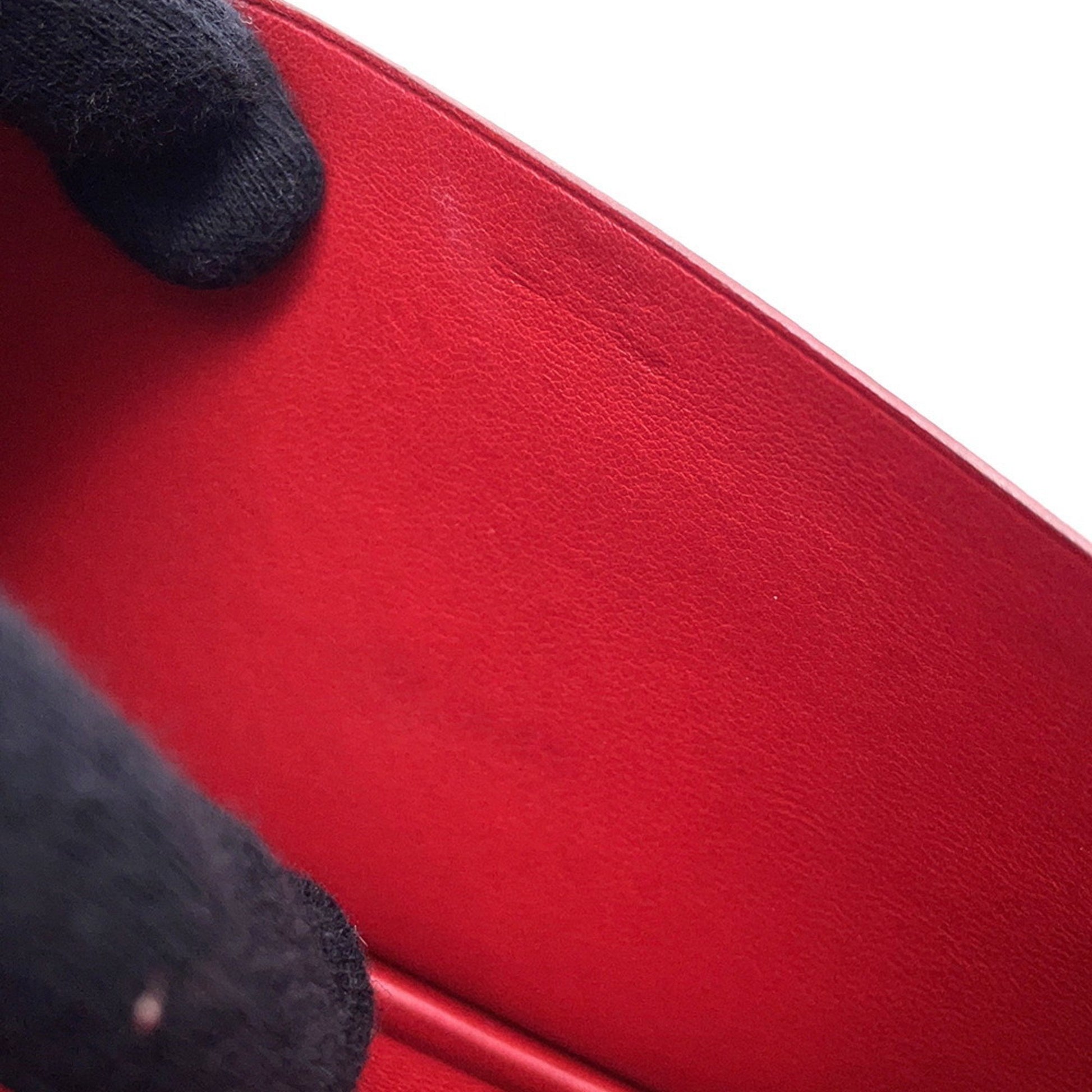 Hermès Béarn, Red, Leather, wallet