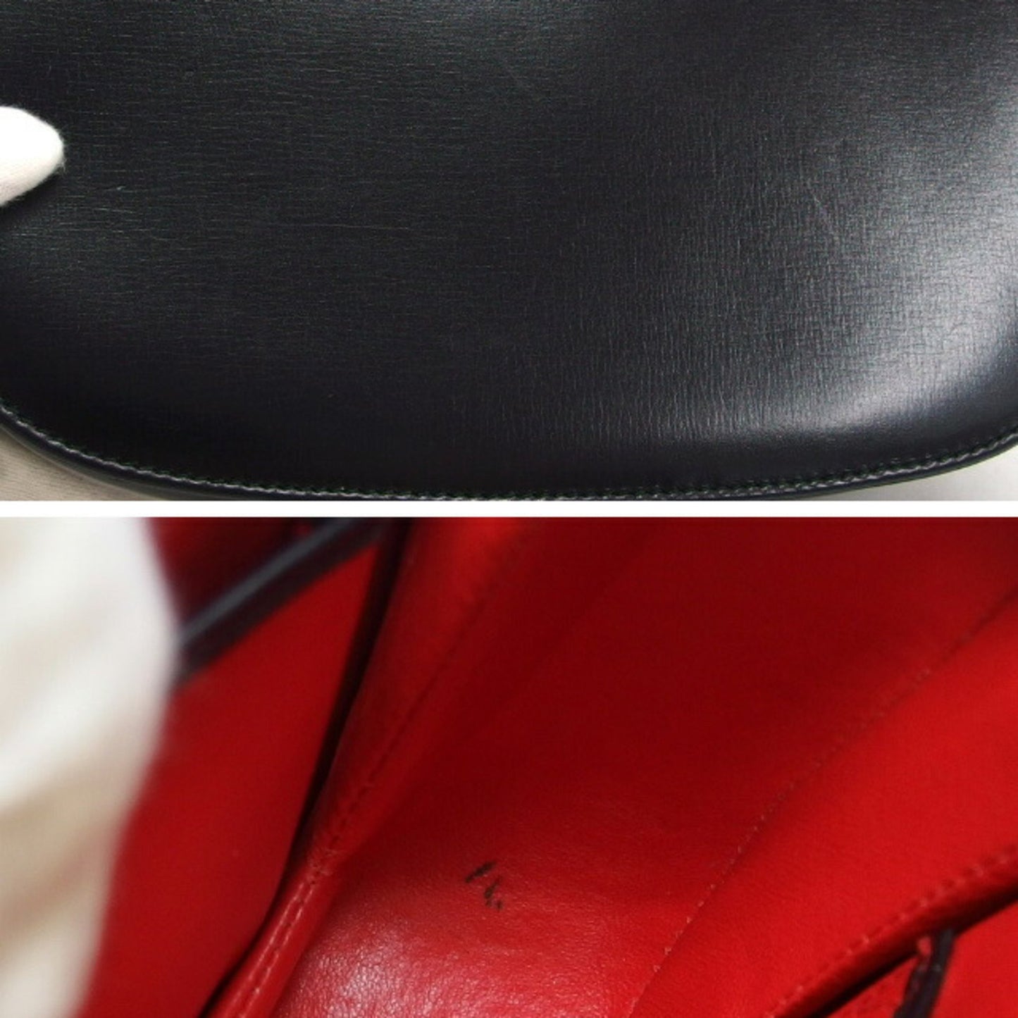 Gucci Bamboo, Black, Leather, handbag