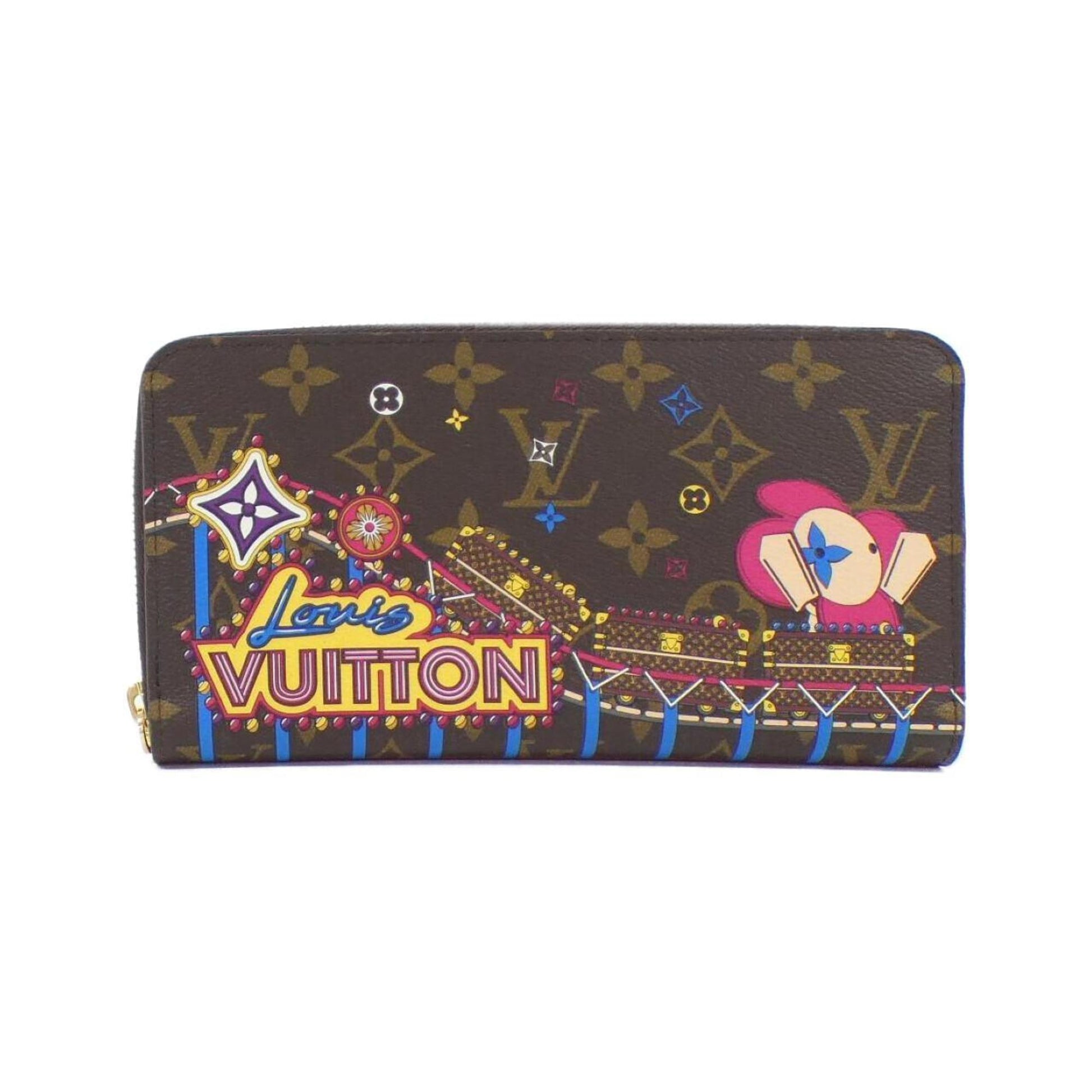 Louis Vuitton Vivienne, Brown, Canvas, wallet