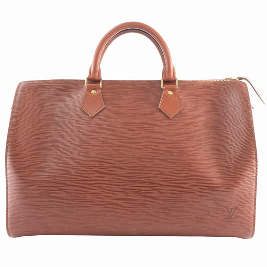 Louis Vuitton Speedy 35, Camel, Leather, handbag