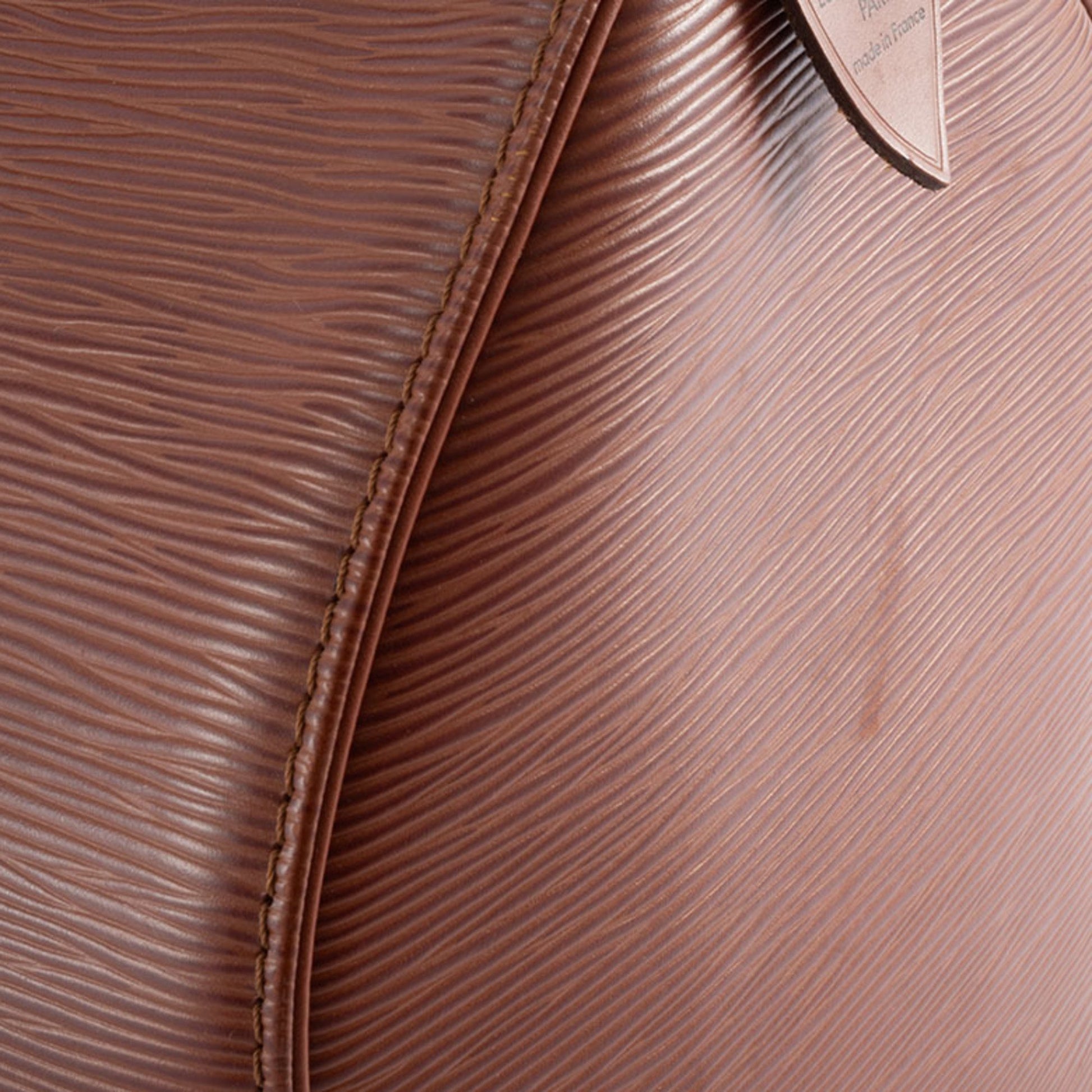 Louis Vuitton Speedy 35, Camel, Leather, handbag
