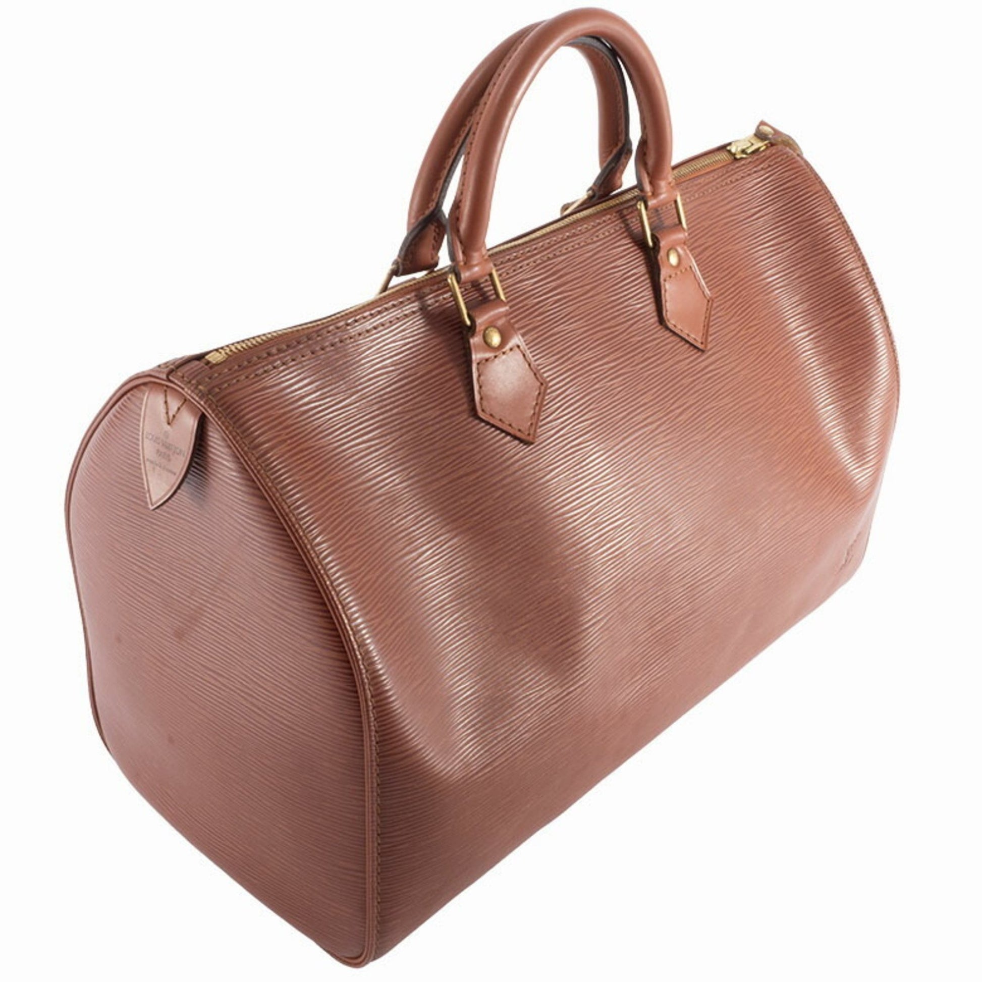 Louis Vuitton Speedy 35, Camel, Leather, handbag