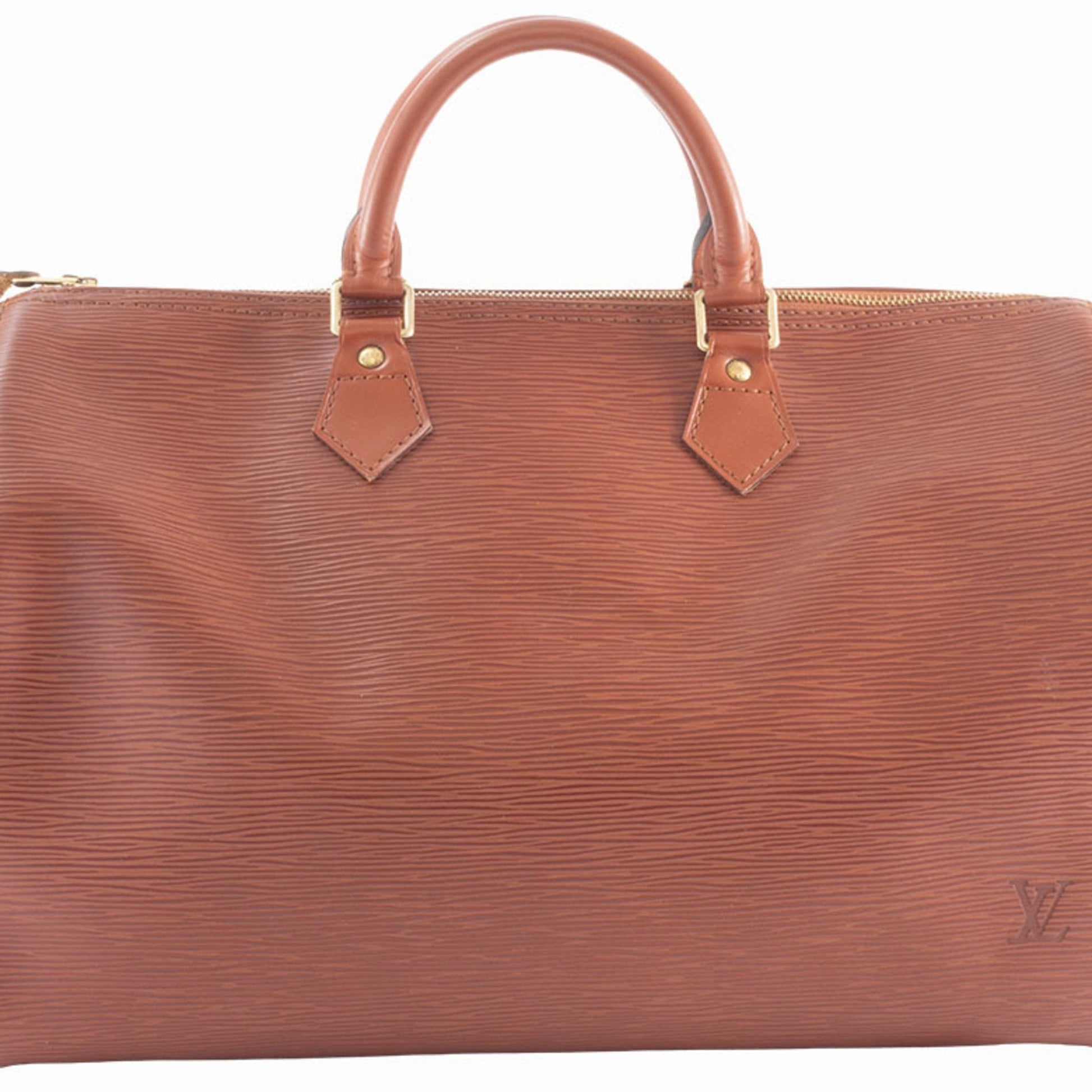 Louis Vuitton Speedy 35, Camel, Leather, handbag