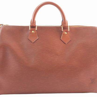 Louis Vuitton Speedy 35, Camel, Leather, handbag