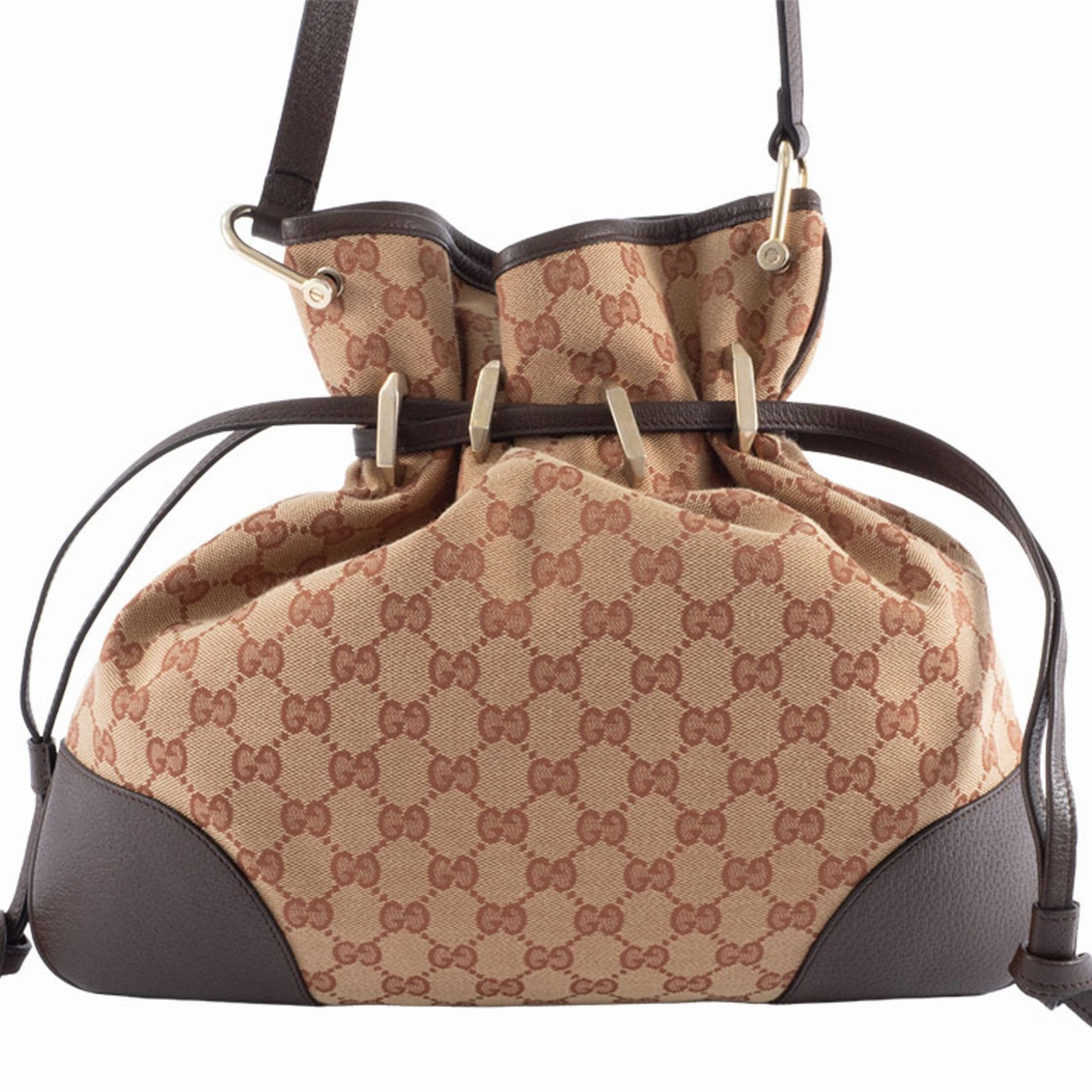 Gucci Horsebit, "BEIGE, BROWN", "CANVAS, LEATHER", shoulder
