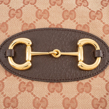 Gucci Horsebit, "BEIGE, BROWN", "CANVAS, LEATHER", shoulder