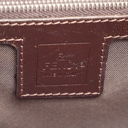 Fendi Baguette, Brown, Canvas, shoulder