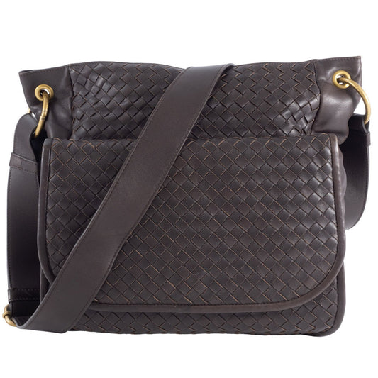 Bottega Veneta Intrecciato, Brown, Leather, shoulder