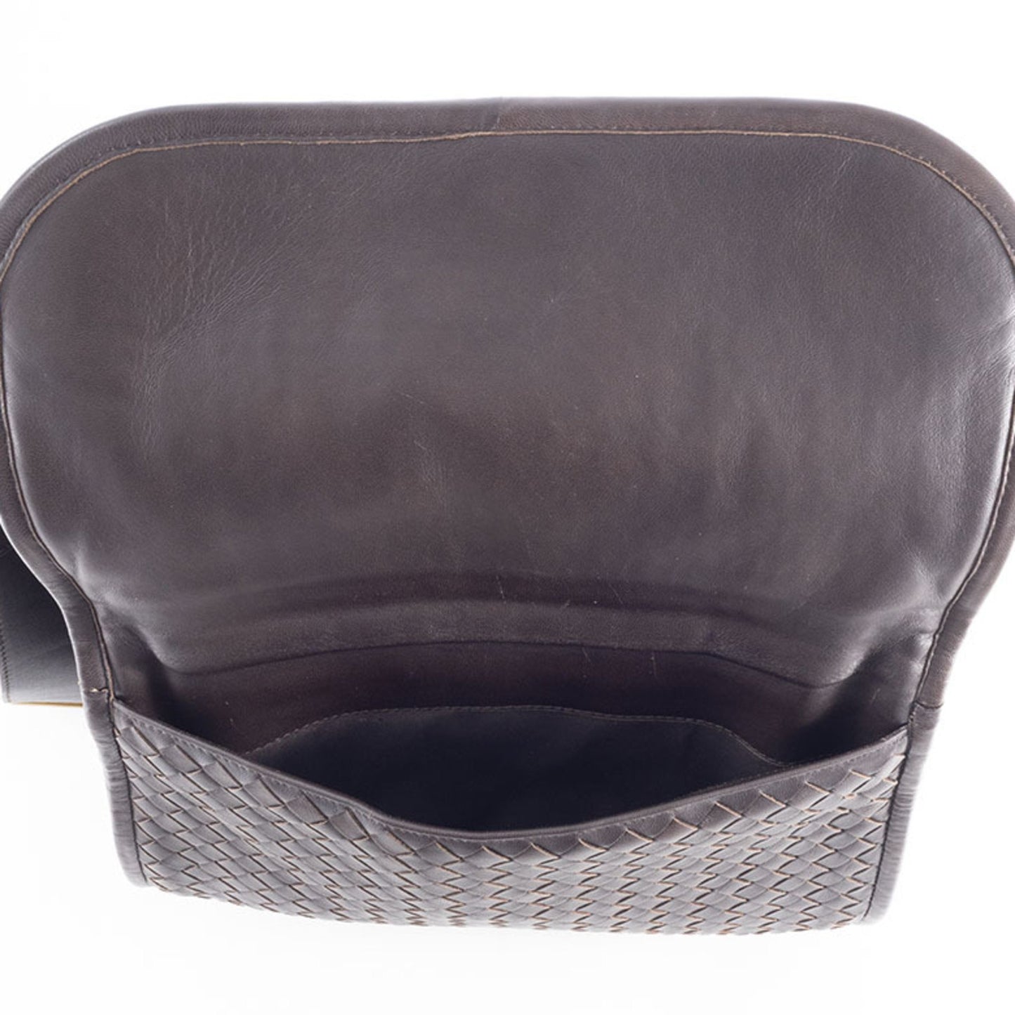 Bottega Veneta Intrecciato, Brown, Leather, shoulder