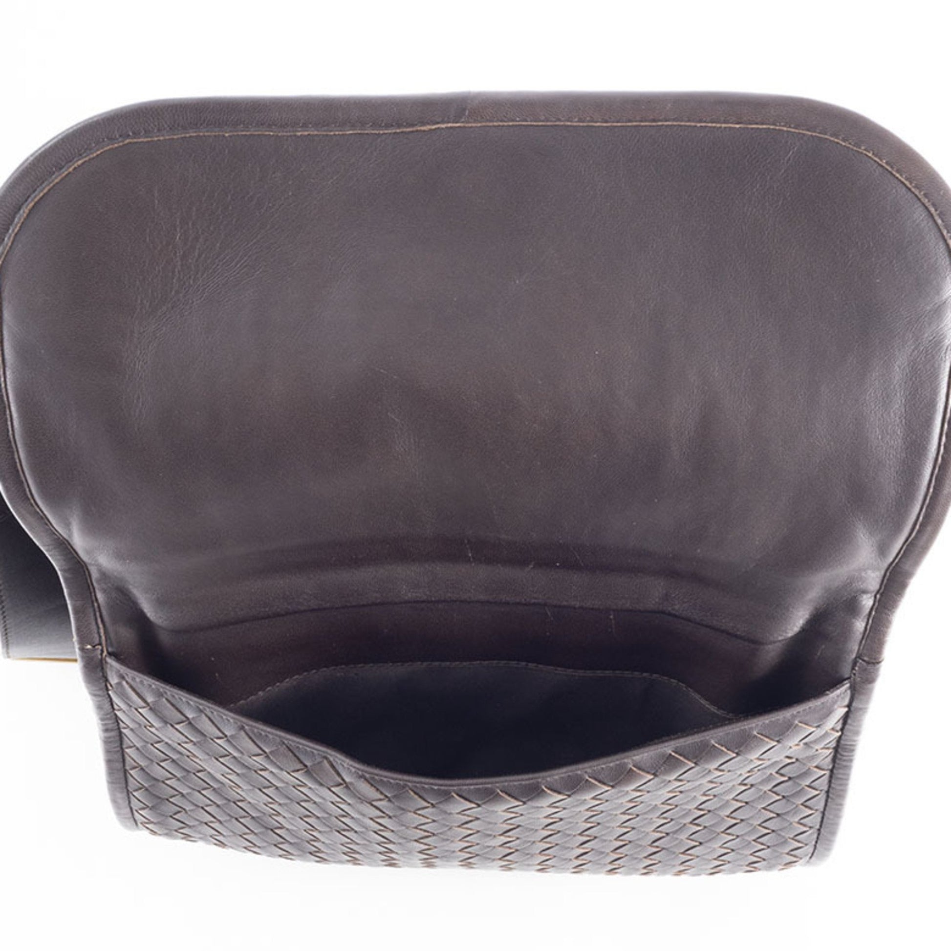 Bottega Veneta Intrecciato, Brown, Leather, shoulder
