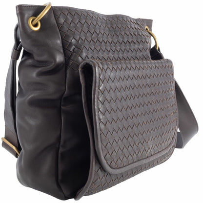 Bottega Veneta Intrecciato, Brown, Leather, shoulder
