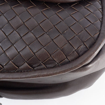 Bottega Veneta Intrecciato, Brown, Leather, shoulder