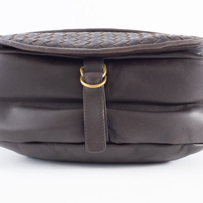 Bottega Veneta Intrecciato, Brown, Leather, shoulder