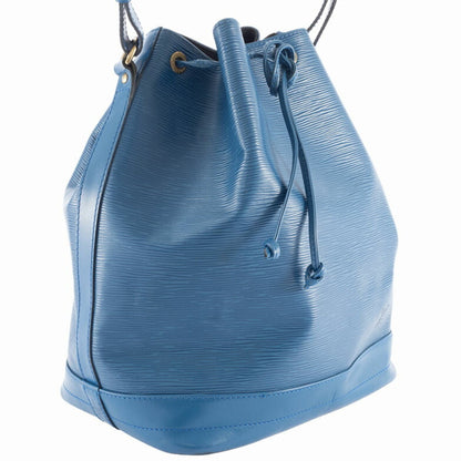 Louis Vuitton Noé, Blue, Leather, shoulder