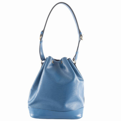 Louis Vuitton Noé, Blue, Leather, shoulder