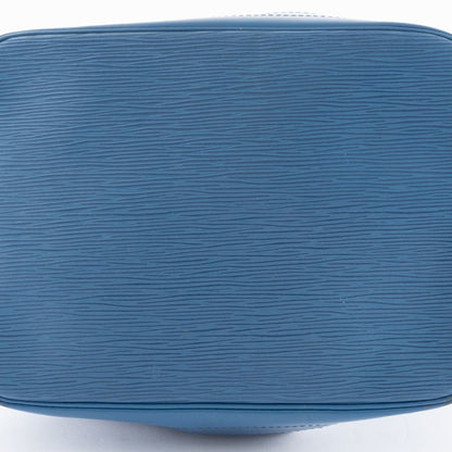 Louis Vuitton Noé, Blue, Leather, shoulder