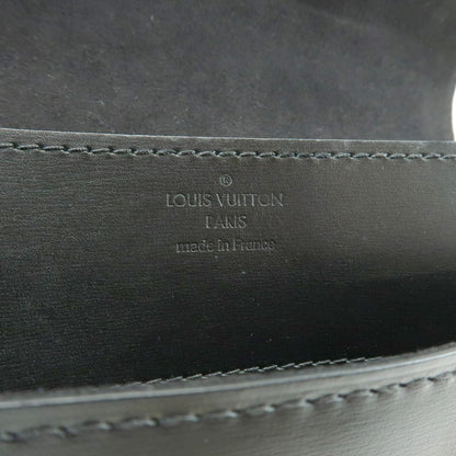Louis Vuitton Chain Louise Clutch Leather, Black, Leather, Clutch