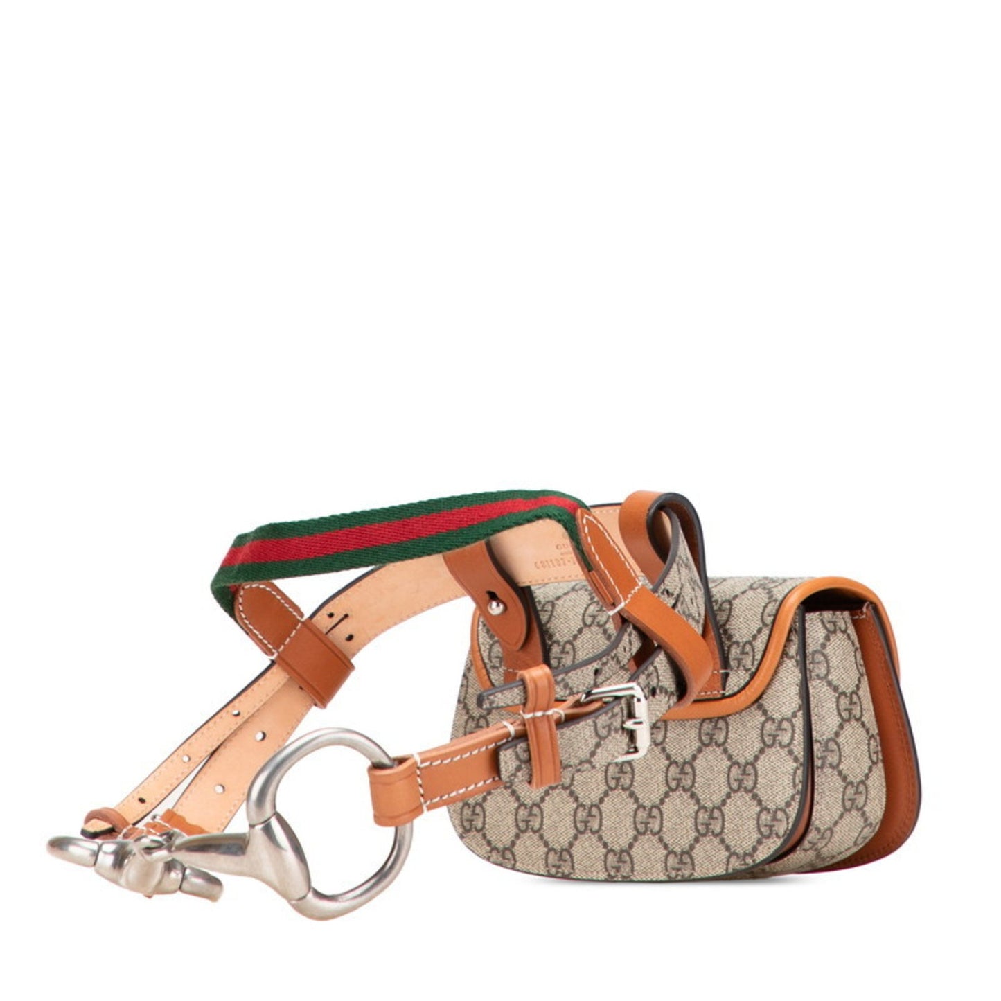 Gucci GG Supreme, "BEIGE, BROWN", Canvas, clutch