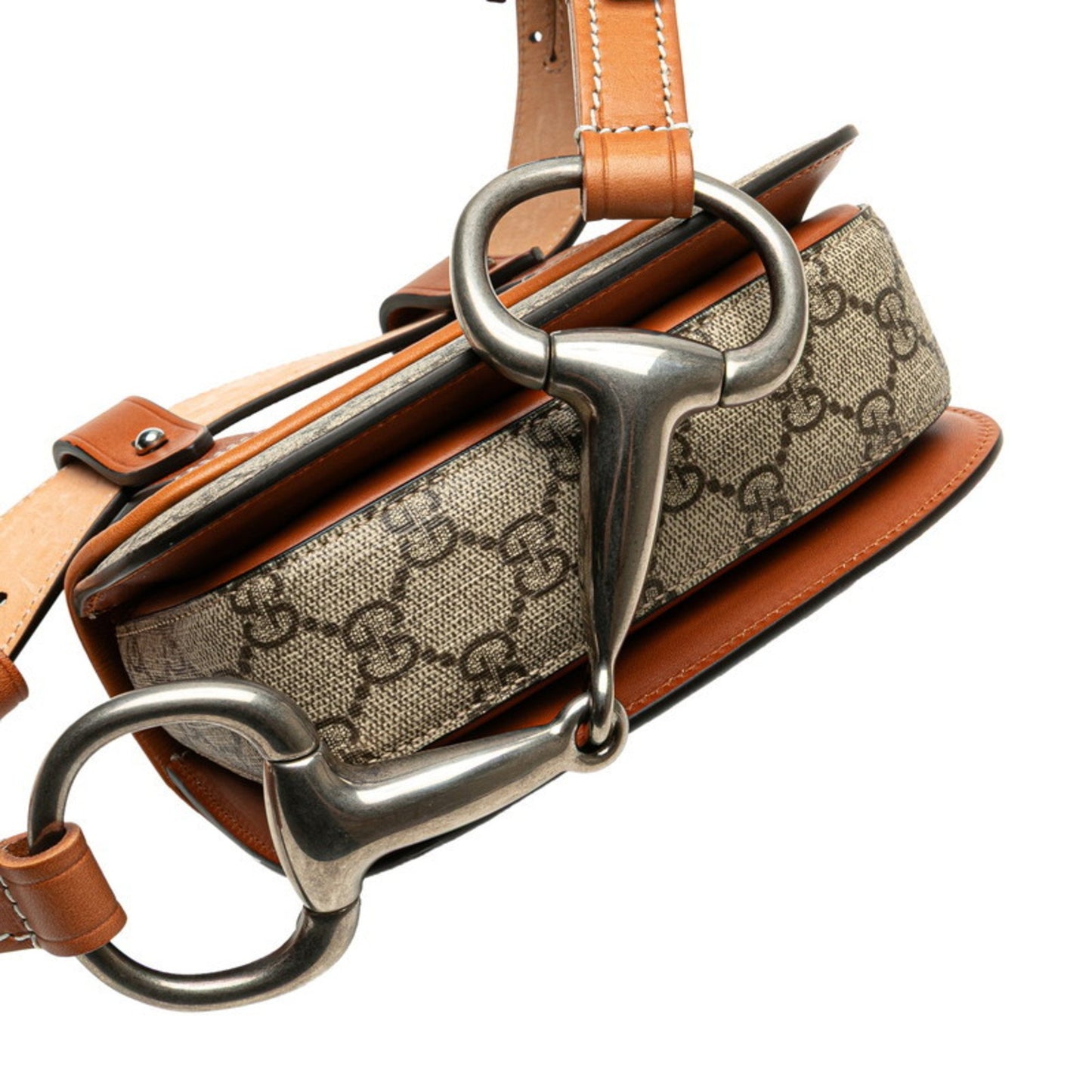 Gucci GG Supreme, "BEIGE, BROWN", Canvas, clutch