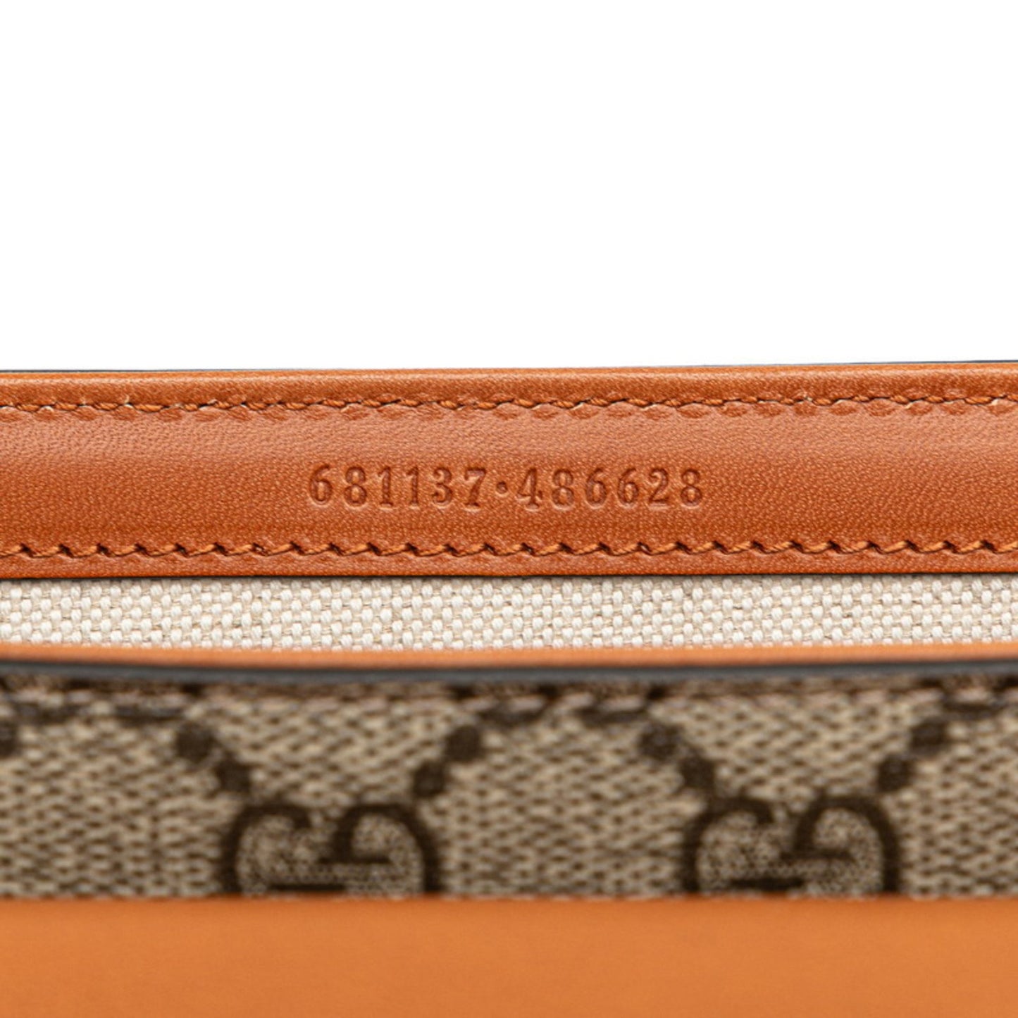 Gucci GG Supreme, "BEIGE, BROWN", Canvas, clutch