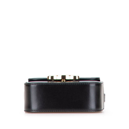 Céline Triomphe Vintage, Black, Leather, shoulder