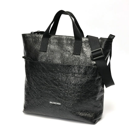 Balenciaga Explorer, Black, Leather, shoulder