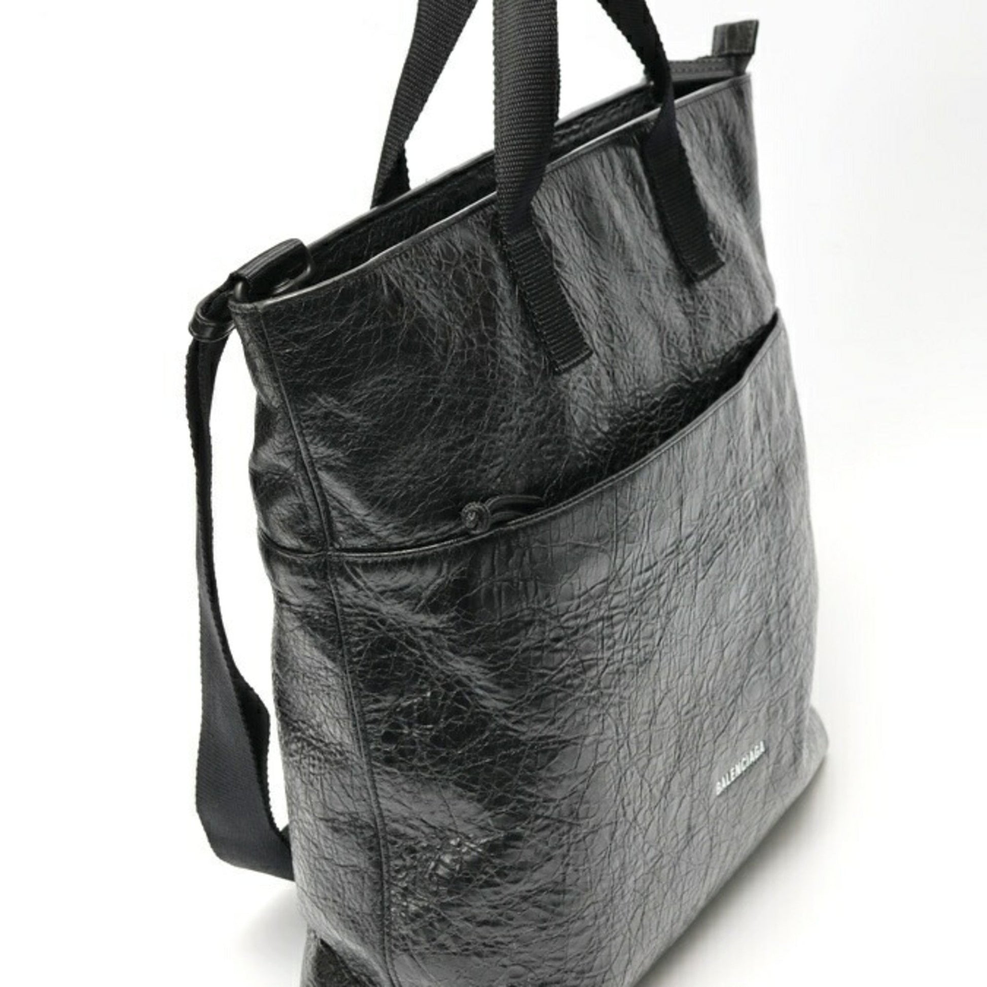 Balenciaga Explorer, Black, Leather, shoulder