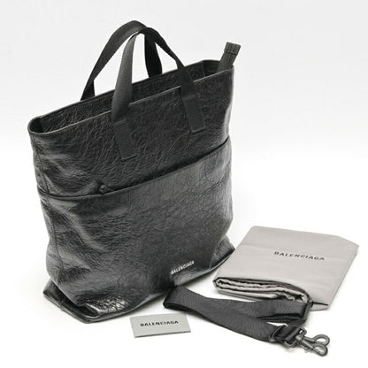 Balenciaga Explorer, Black, Leather, shoulder