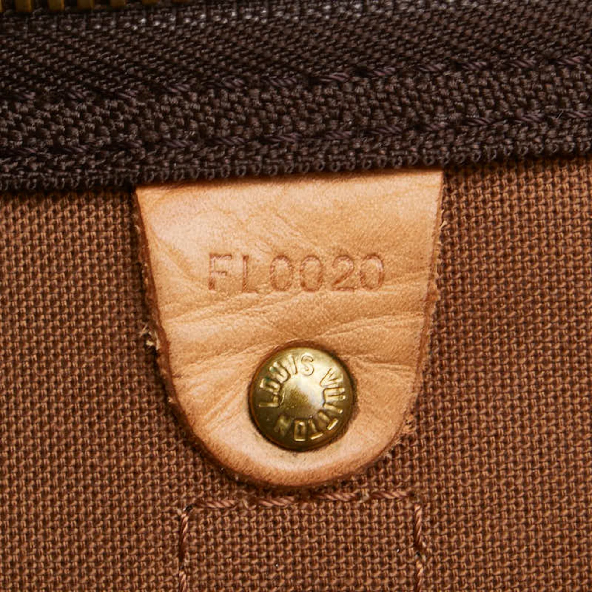 Louis Vuitton Keepall 60, Brown, Canvas, travel