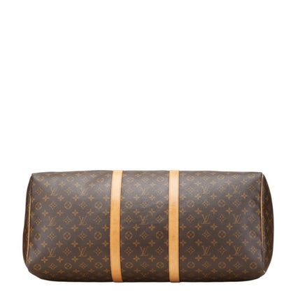 Louis Vuitton Keepall 60, Brown, Canvas, travel