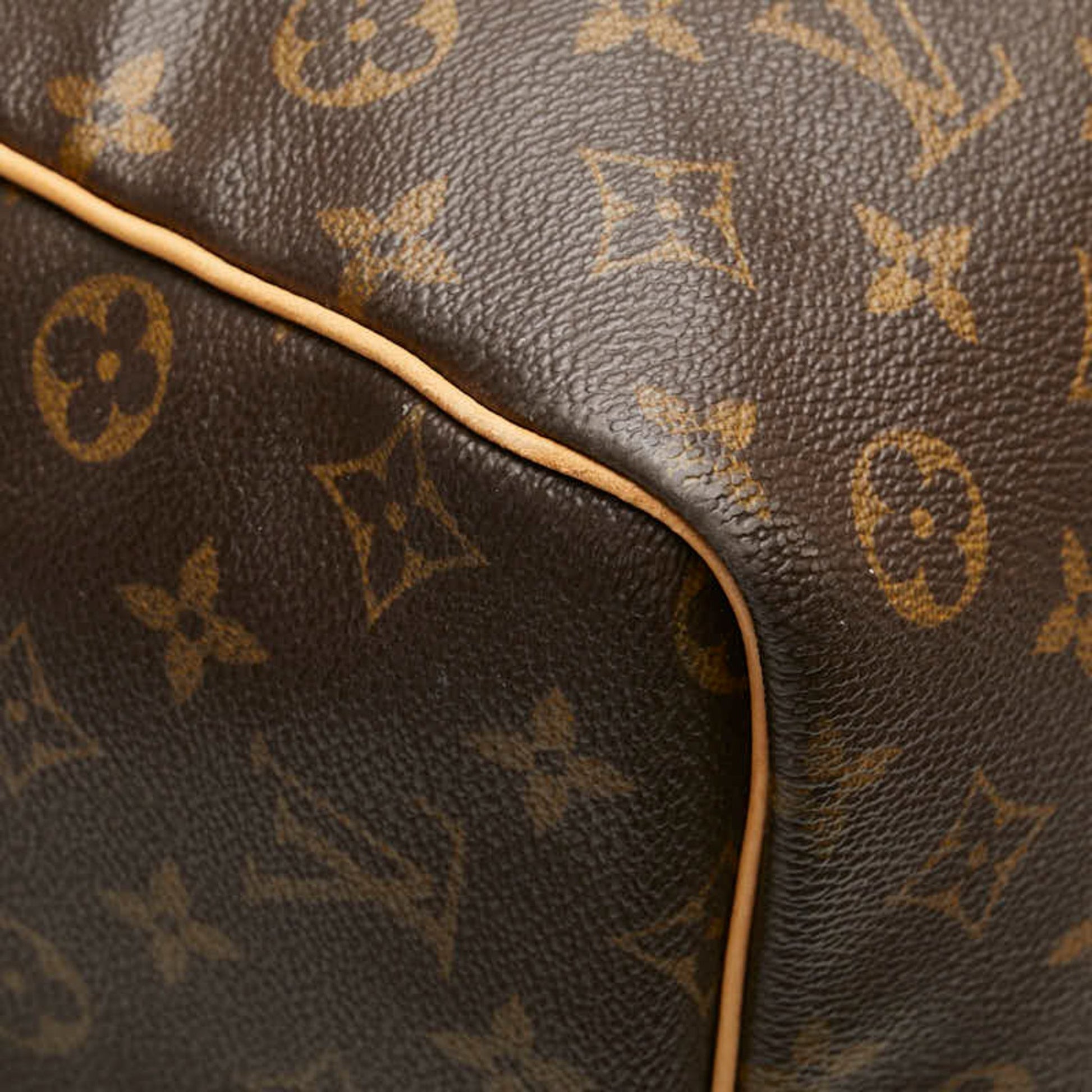 Louis Vuitton Keepall 60, Brown, Canvas, travel
