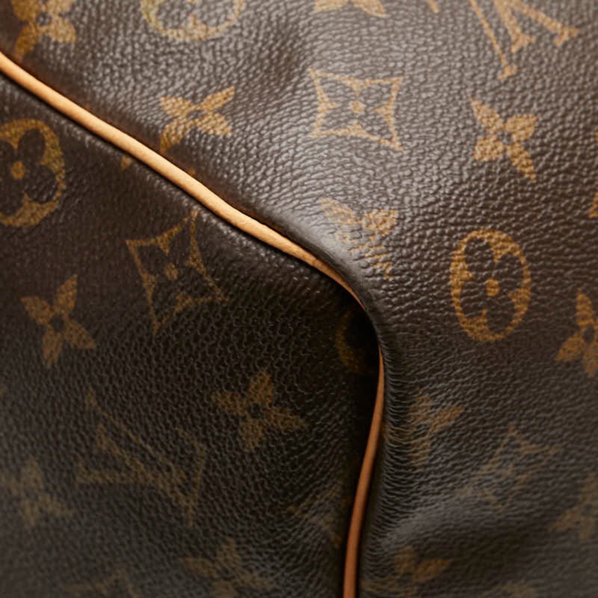 Louis Vuitton Keepall 60, Brown, Canvas, travel
