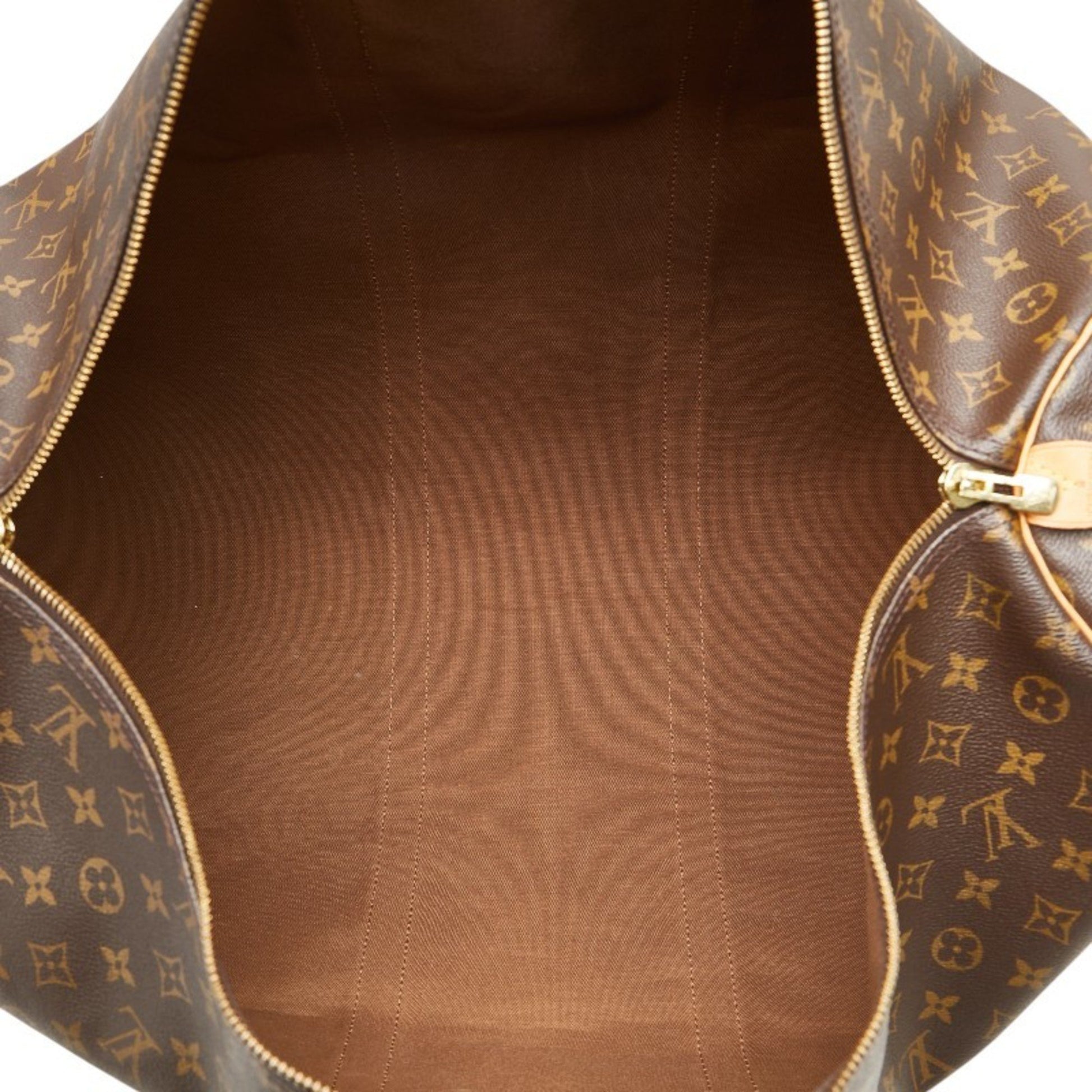 Louis Vuitton Keepall 60, Brown, Canvas, travel
