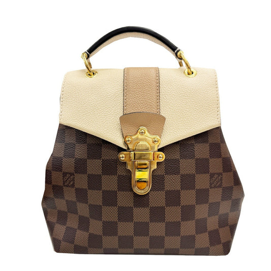 Louis Vuitton Clapton, Brown, Canvas, backpack