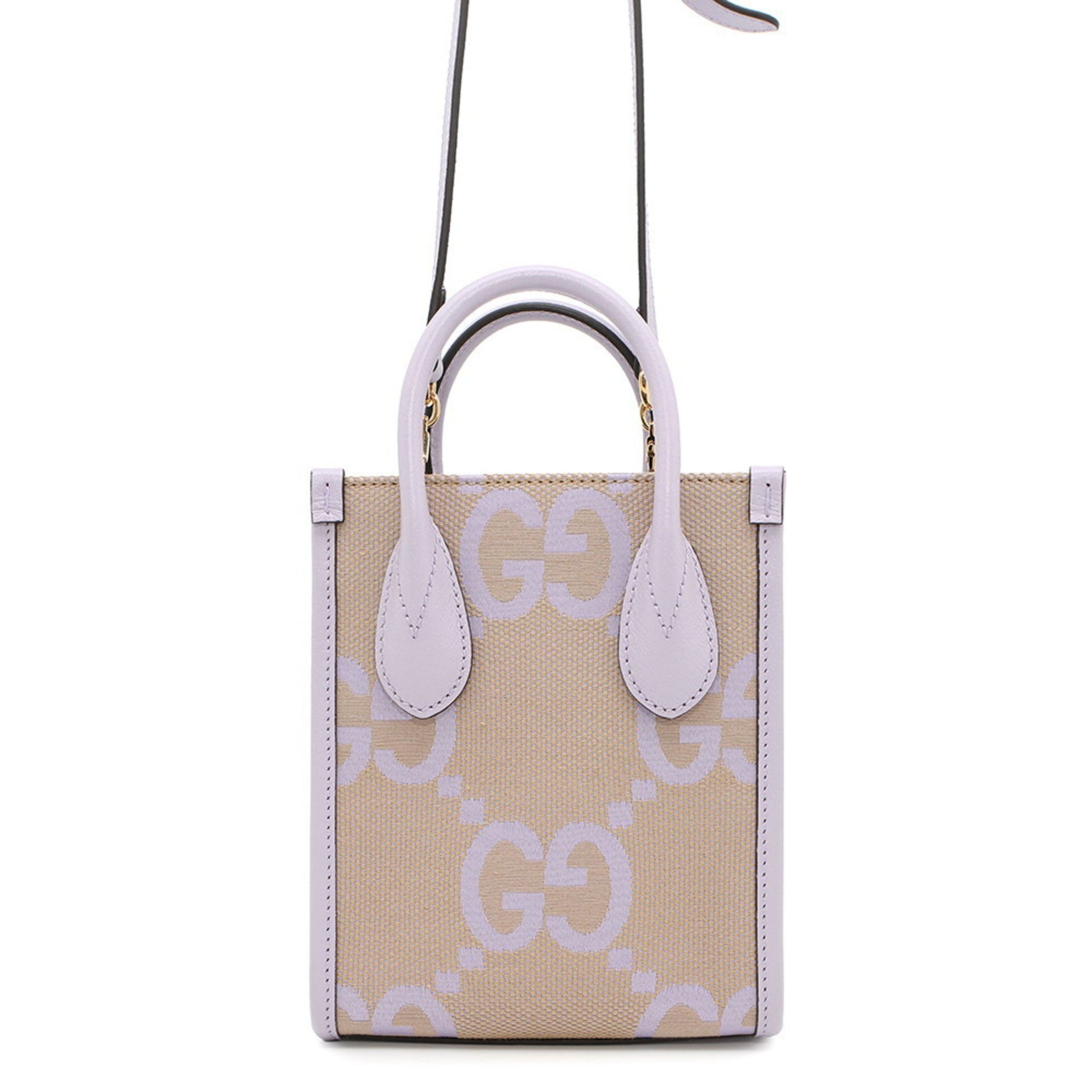 Gucci Interlocking G, Beige, "CANVAS, LEATHER", handbag