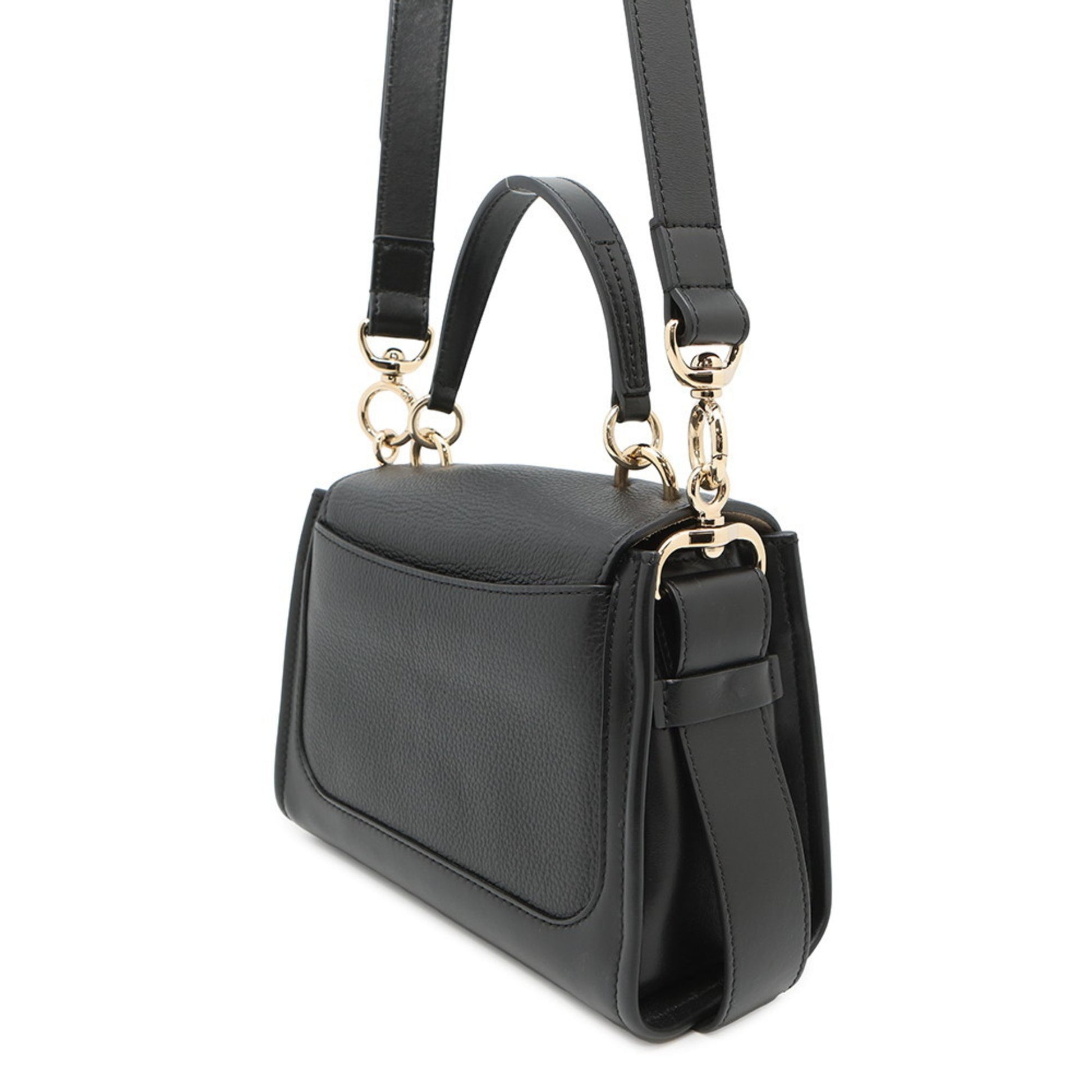 Chloé Tess Day, Black, Leather, handbag