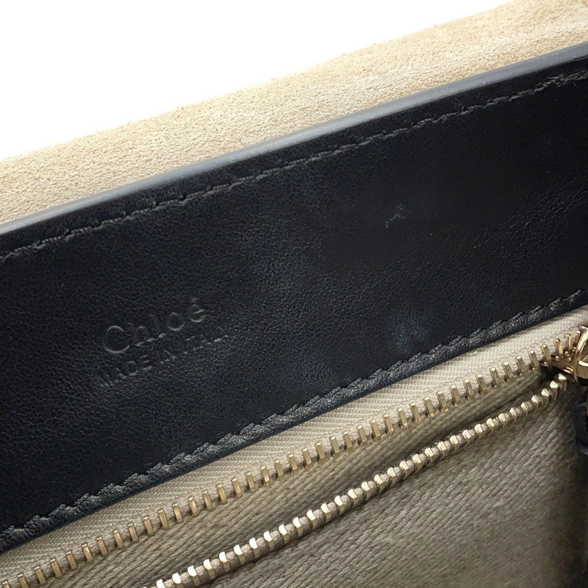 Chloé Tess Day, Black, Leather, handbag