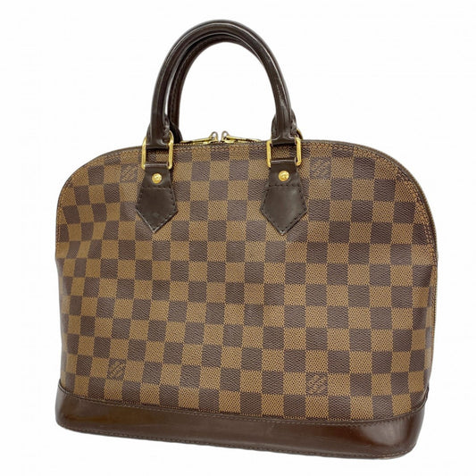 Louis Vuitton Alma, Brown, Canvas, handbag
