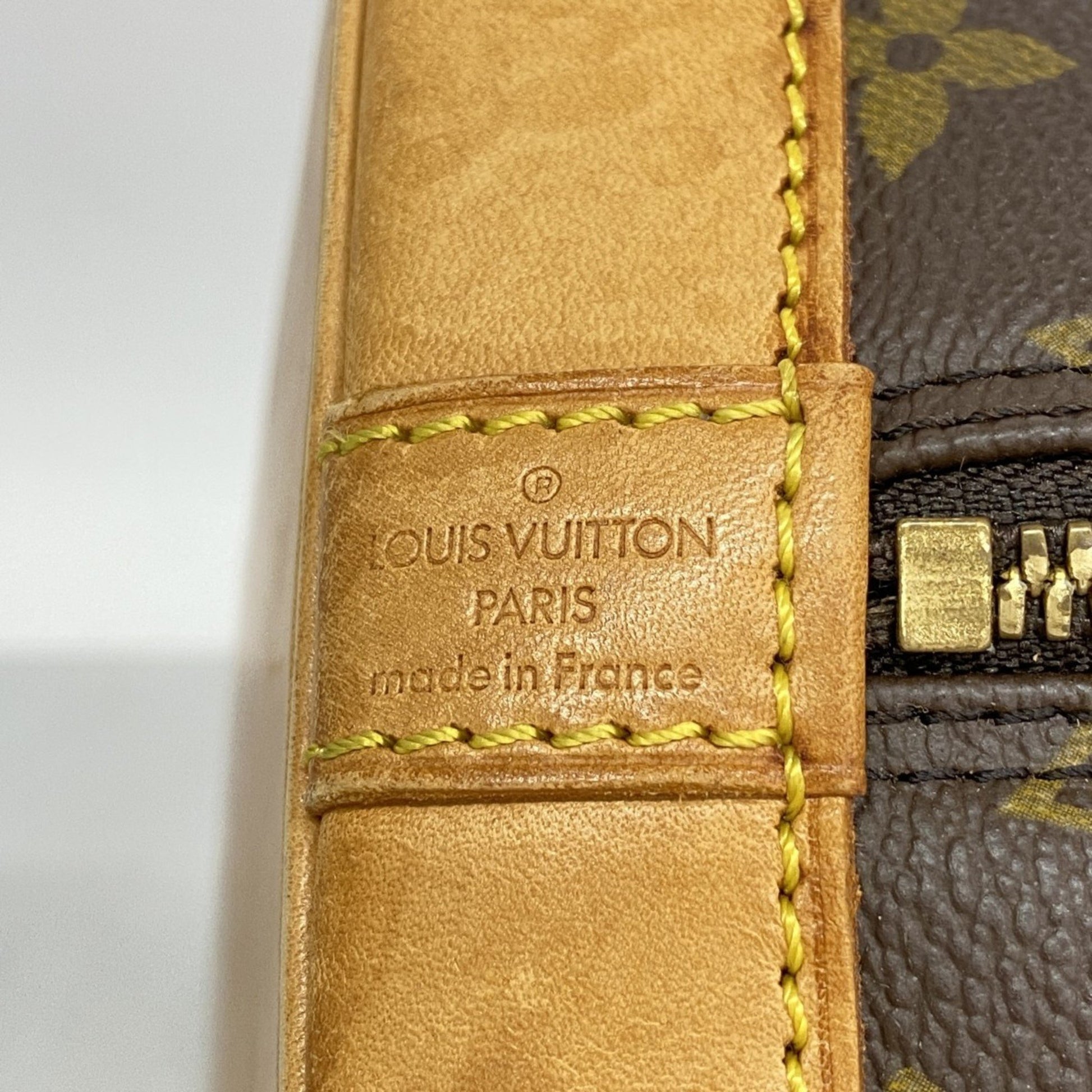 Louis Vuitton Alma, Brown, Canvas, handbag