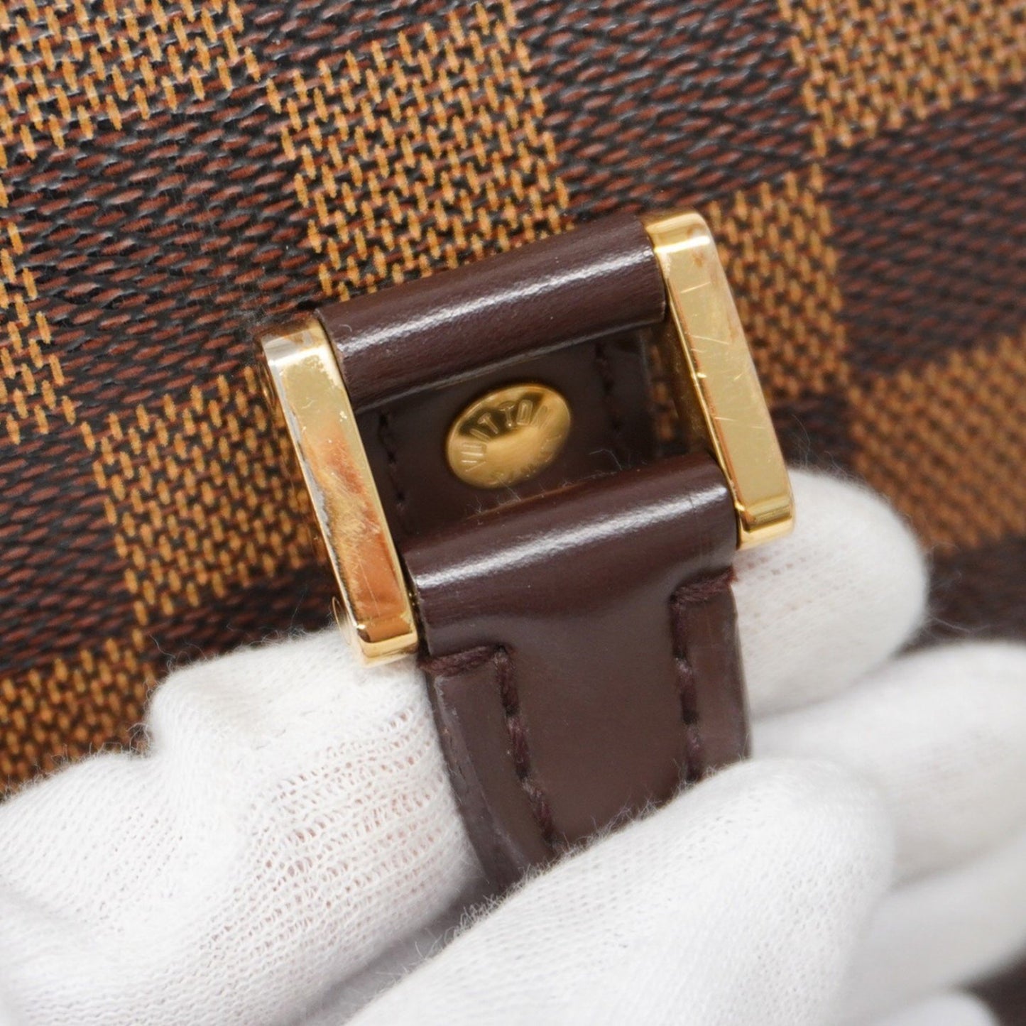 Louis Vuitton Ribera, Brown, Canvas, handbag