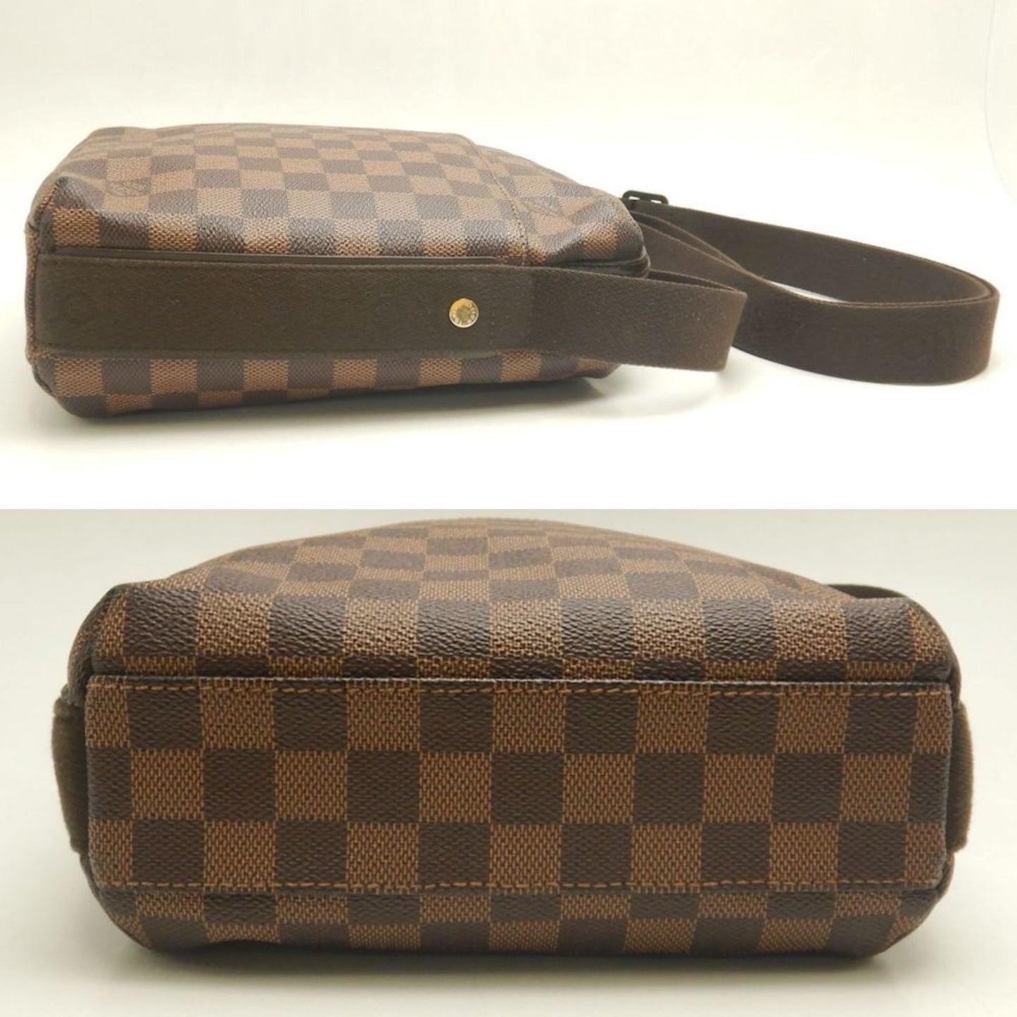 Louis Vuitton Trotteur, Brown, Canvas, shoulder